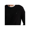 Polo Ralph Lauren FW23 Solid Color Crew Neck Casual Pullover Sweater Men sweater Black MNPOSWE16821244-001