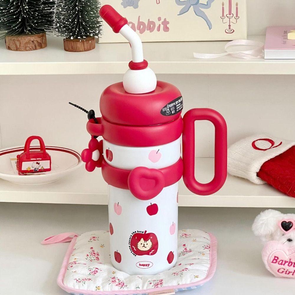 920ML Insulated  Thermos Handheld Sports Water Kettle Thermos Coffee Cup  Birthday Gift