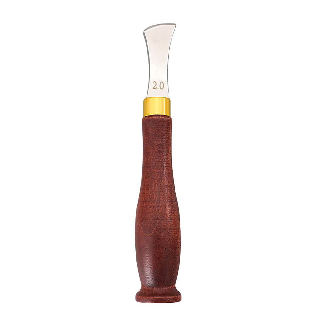 4 Pcs 1.0/1.5/2.0/2.5mm Leather Edges Creaser Leather Edges Tool Leather Edges Crafting Tool with Handle for Craft