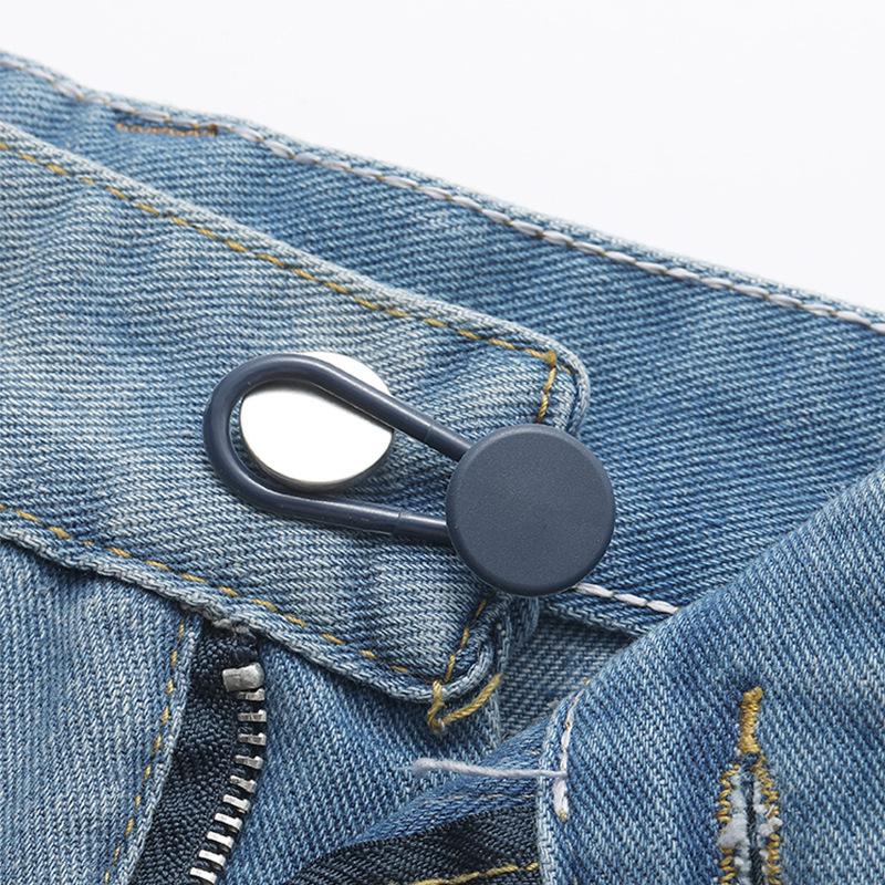 Bouton d'extension de taille réglable pour jeans - Rétractable, boucle détachable sans couture