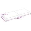 VidaXL Dessus de table bois chêne massif traité bordure assortie 364025