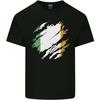 Torn Ireland Flag Irish St Patricks Day Football Unisexs Light Cotton TShirt