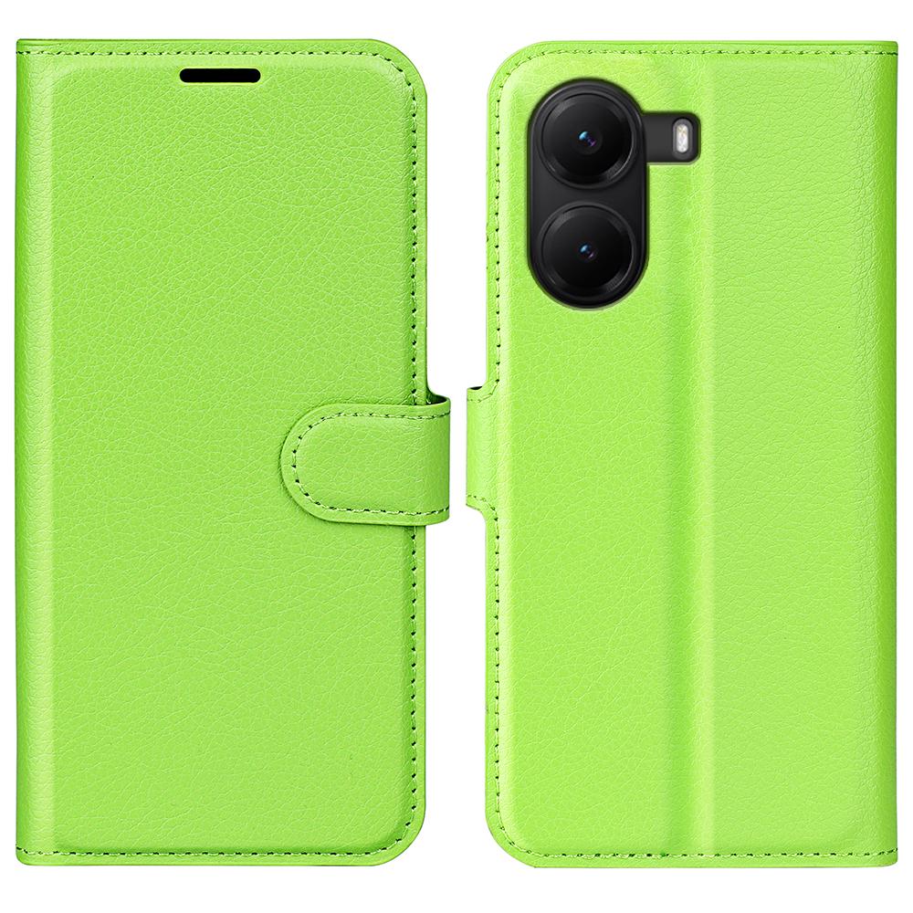 For Xiaomi Poco X7 Pro 5G Case Litchi Texture Shockproof Leather Wallet Phone Cover