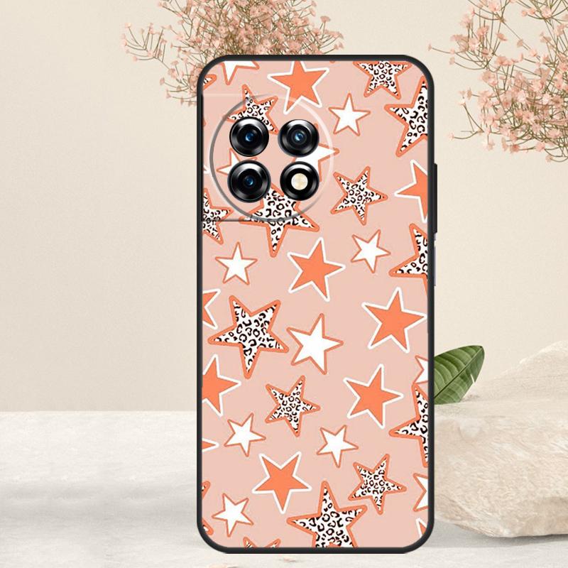 preppy stars lightning pink Case For OnePlus 15 13 12 11 13T 13R 15R 10R 10T 8T 9 10 Pro Nord 5 CE 4 3 Lite N20 N30 Cover