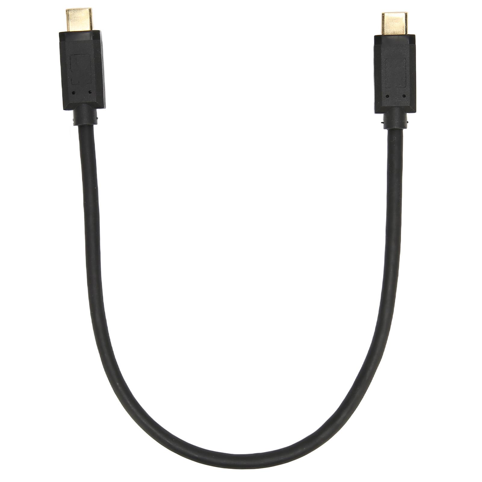 

TypeC to TypeC Cable 10Gbps USB 3.1 Fast Charging ABS TypeC Male to TypeC Male for NaMacBook Pro for (0.300CM 1.0ft )