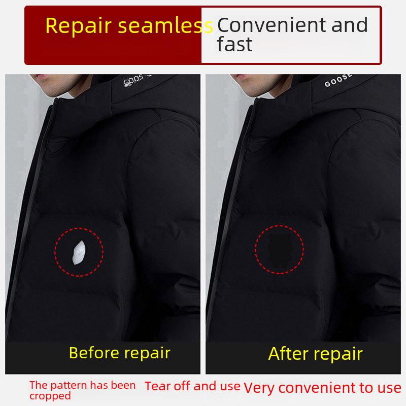 Self-Adhesive No-Sew Seamless Jacket Repair Patches for Men and Women.