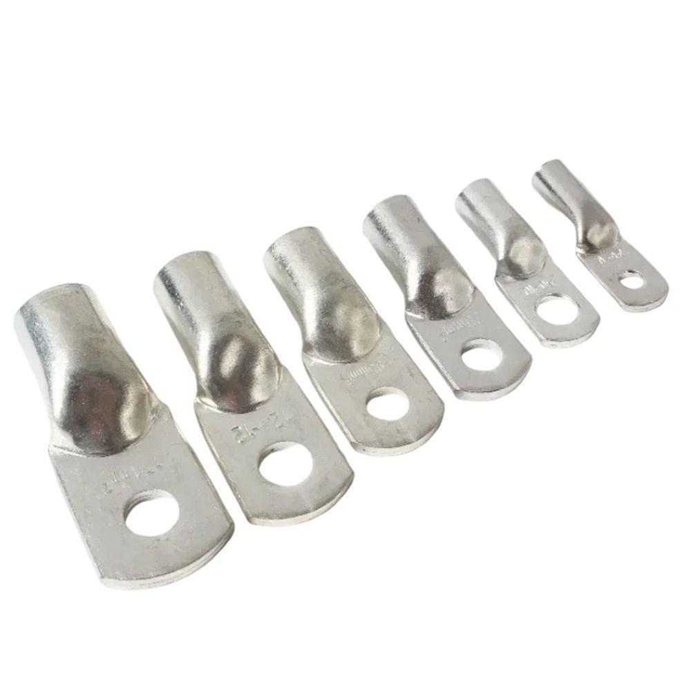 5Pcs 6/10/16/25mm2 Tinned Copper Cable Lug  for Battery Electrical Cable Connection