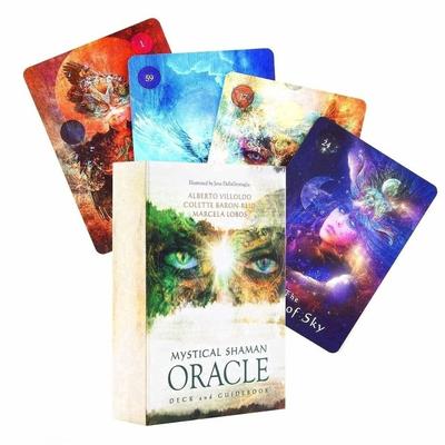 64pcs místico xamã oráculo cartas baralho inglês misterioso destino adivinhação tarô