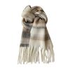 Scarf Women's Winter High-end Sense, Colored Fluffy Fringed Large Shawl, Warm and Versatile Atmosphere, Striped Scarf