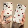 Cherry Xiaobaihua Is Suitable for iPhone17Pro Beautiful Eye TPU Mobile Phone Case Apple 16 Metal Buttons 15 Generation 14