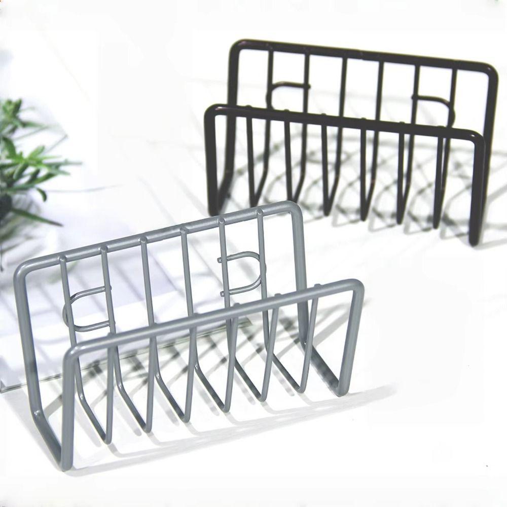 No-Drill Sponge Holder Wall-Mounted Sink Sponge Rack Sink Drain Stand  Kitchen Supplies