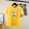 Harajuku Cute Cartoon Cat Print Short Sleeve T-shirts Women Summer Casual Loose Student T Shirt Young Girl Y2k Tops