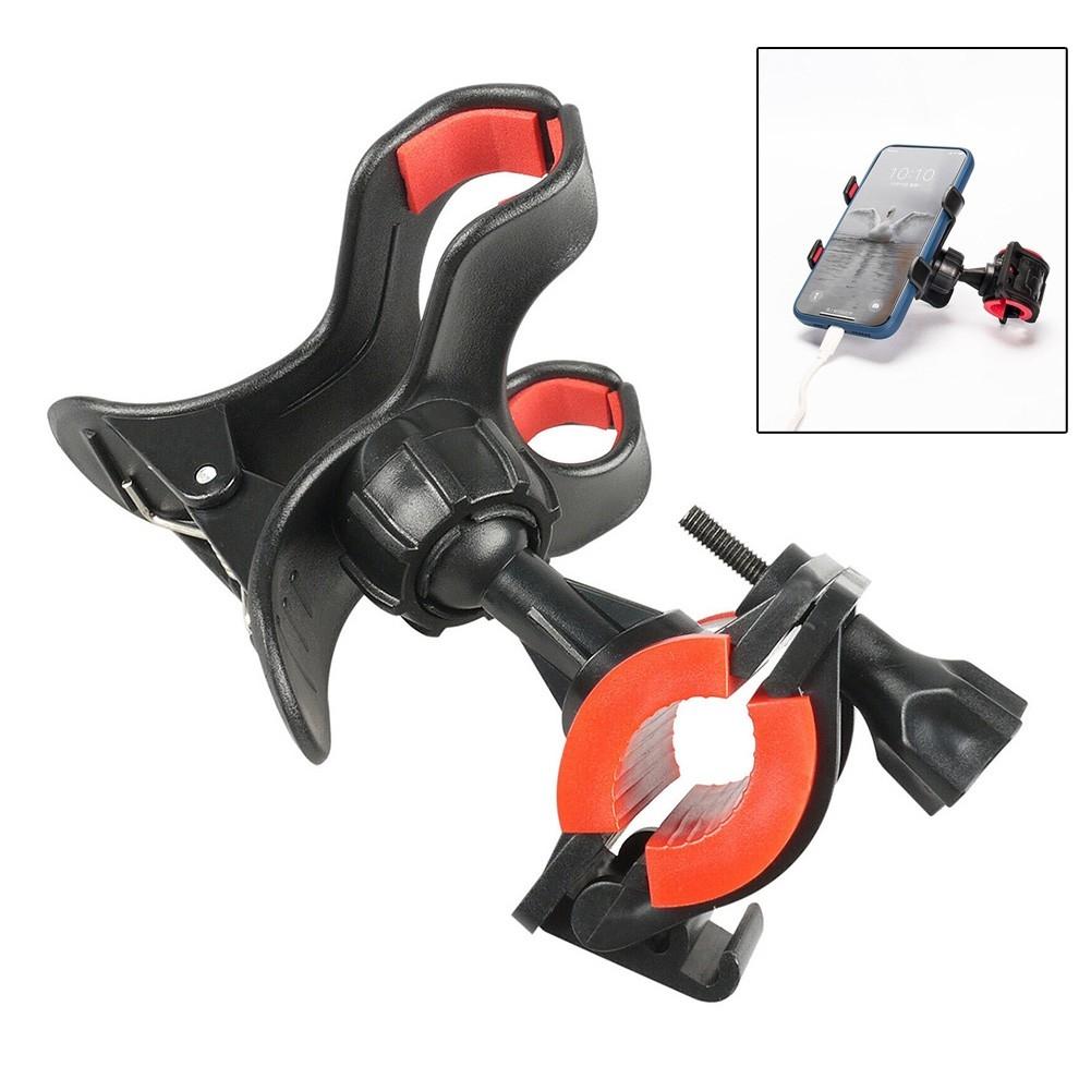 Easy to Use Cell Phone Holder for Mic Stand and Bike with Degree Rotation