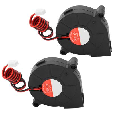 2pcs 3D Printer Fan Silent Cooling Fan Fit for Ender?3 Replacement Part 50x50x15mm DC24V