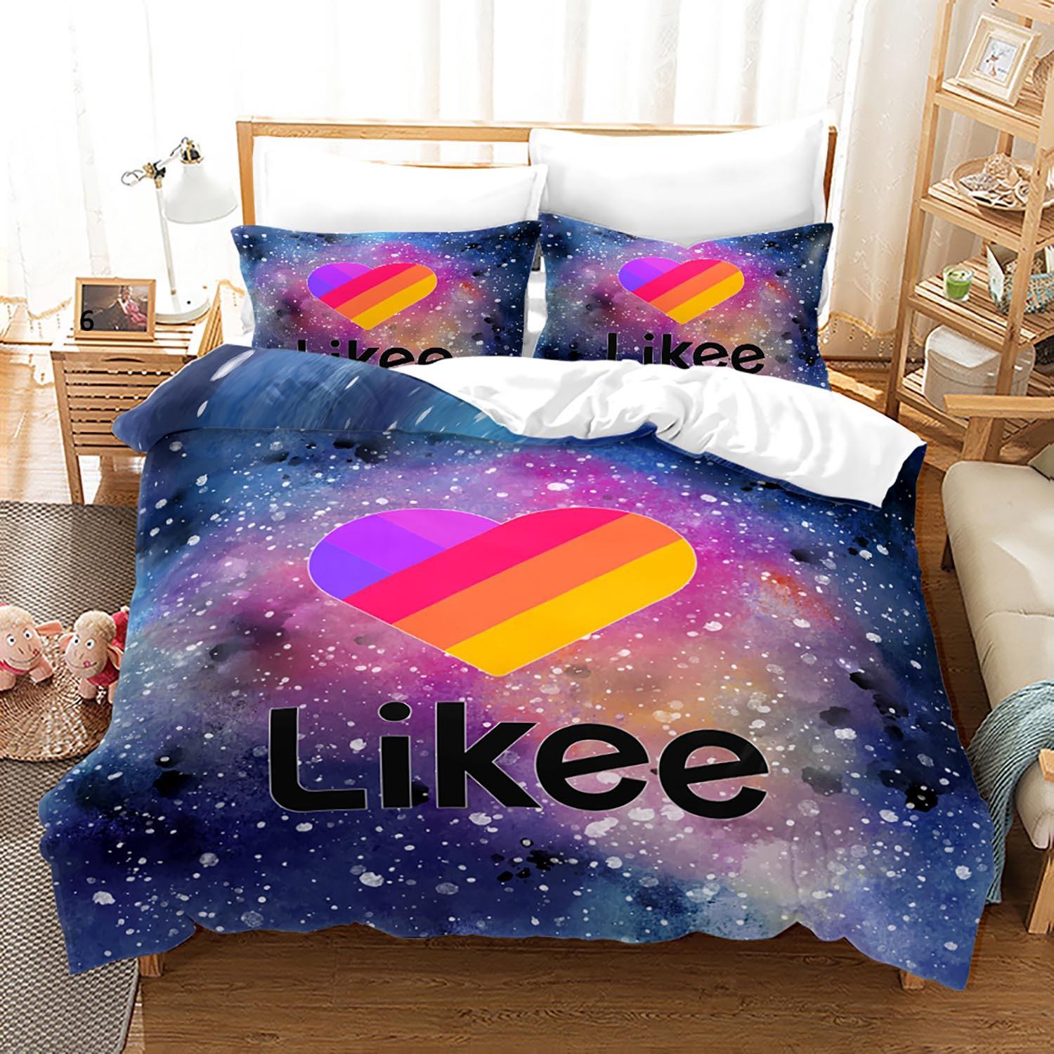 

Digital Printing Three-Piece Likee Quilt Cover Size Quilt Cover 3D 140*210cm