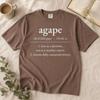 Agape Definition Shirt, Minimalist Christian Gift, Faith Tee, Comfort Colors® 1717 Garment Dyed Tee