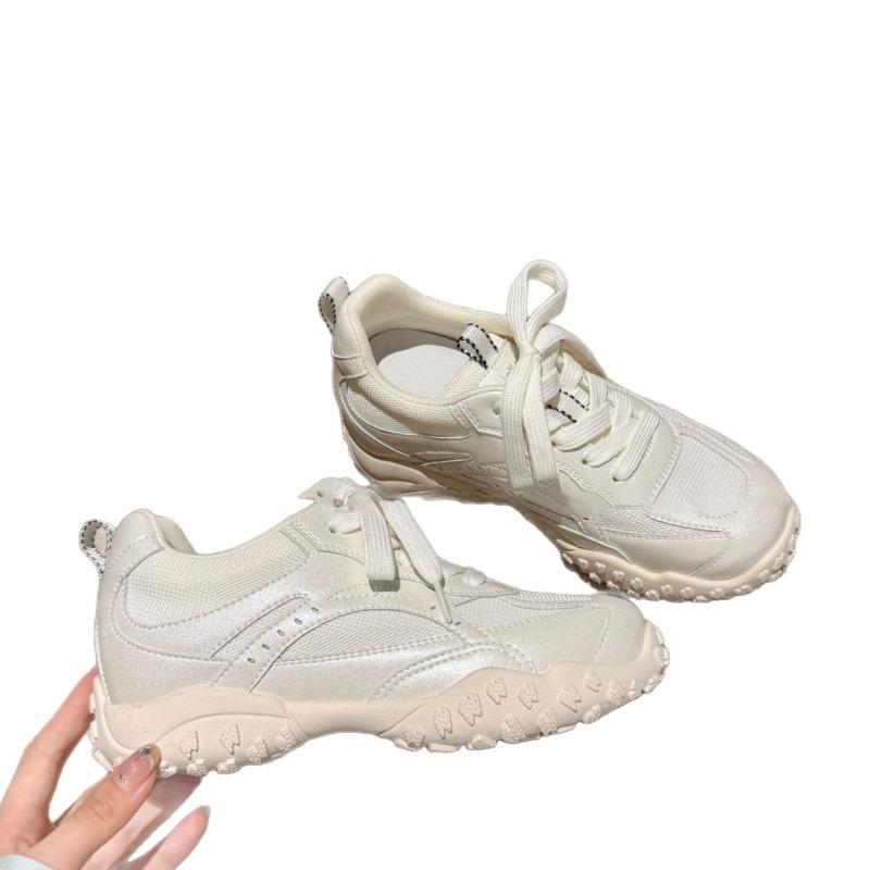 Leather inner height increase children's versatile summer new mesh breathable casual sports shoes