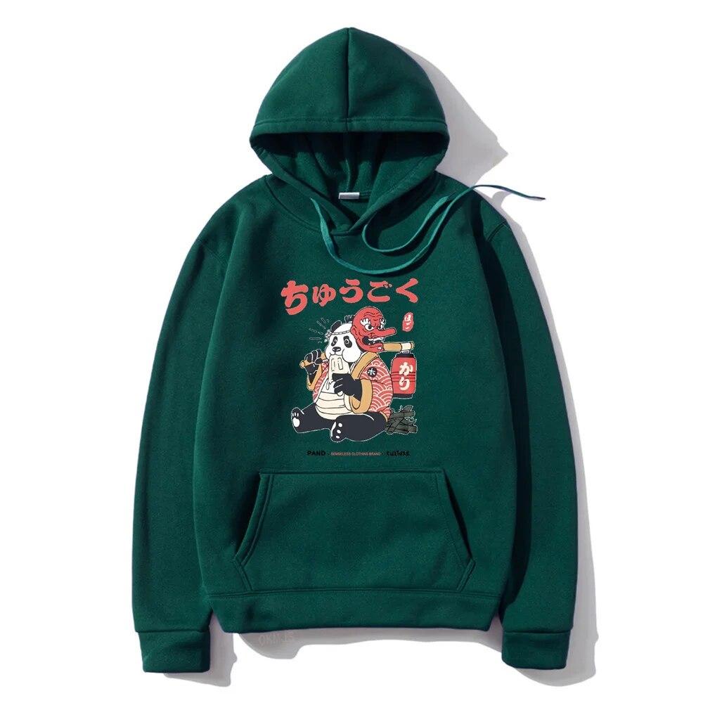 Hip Hop Harajuku Unisex's Hoodies Japanese Kanji Cartoon Hoodie Autumn Winter Funny Hooded Street Style Casual Sweatshirt Clothing