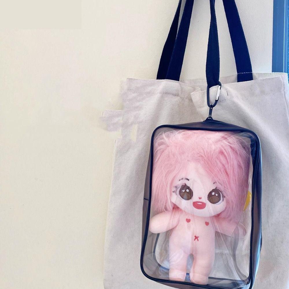 Thicken Doll Display Bag PVC Cosmetic Bag Portable Transparent Makeup Bag  Mini Bag Accessories