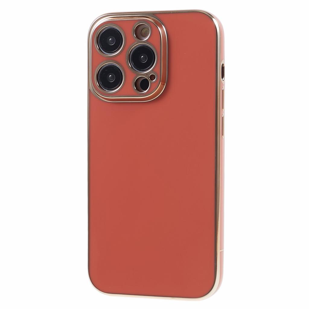 For iPhone 16 Pro Case TPU Slim Fit Shockproof Phone Cover 6D Electroplating