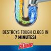 Urgent Clear Drain Clog Remover Gel 3 Pack 17 fl oz Fast Action Destroys Hair Grease Soap Scum Safe Pipes