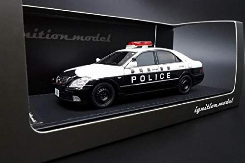 

модель зажигания Toyota Crown Полиция префектуры Сидзуока Дорожно-патрульная часть 55 Готовое изделие 1/43 (ГРС180) Нет. чёрный