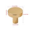 Set Of 12 Brushed Gold Dresser Knobs 1 Inch Diameter Gold Finish Cabinet Hardware Gold Drawer Knobs with Easy Install