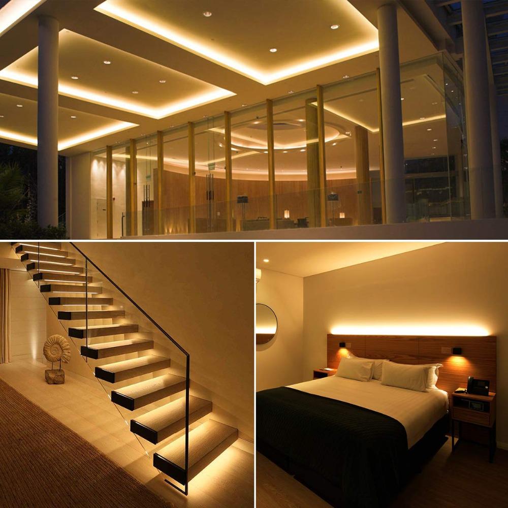 1PC Battery Box Strip Light Battery Powered LED Strip Light Suitable For Wardrobes Stairs Storage Rooms Counters Cabinets Beds