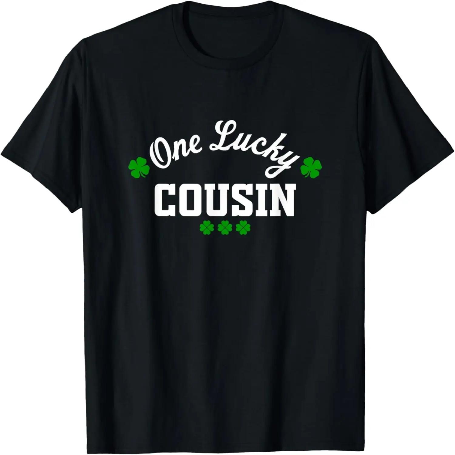 One Lucky Cousin Matching Family St Patricks Day Cousin T-Shirt S чёрный
