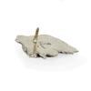 Briard, Berger de Brie  - Silver-plated dog brooch, elegant pin, jacket lapel decoration by Art-Dog brand