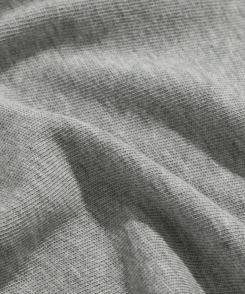 KIIMUIR [Crop] Offbeat Sunday Crop Short Sleeve T-Shirt_Melange Gray