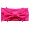 Fascia per capelli elasticizzata con fiocco, tinta unita, per neonati e bambini, accessorio per capelli