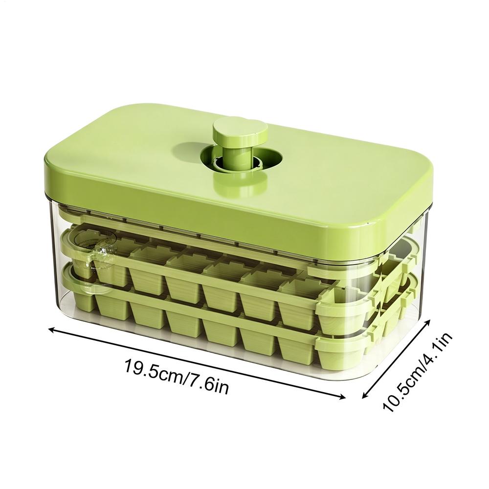 

Ice Molds For Cocktails Easy Release Large Capacity Reusable Freezing Freezer Cube Ice Maker Tray For Whiskey Cocktail Bourbon зелёный