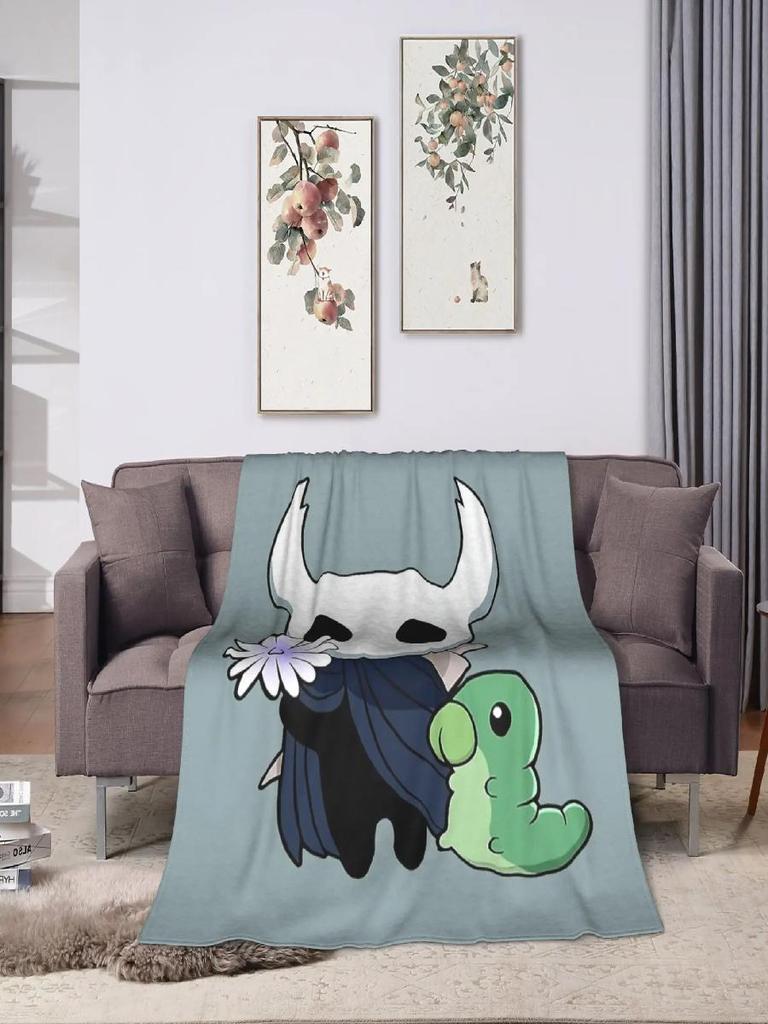 Hollow Knight The Knight Blanket Warm Soft Plush Throw for Couch Bed Flannel Bedspread Comfortable Gift for Girls Boys