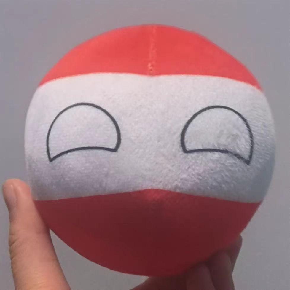 10cm Poľsko guľa plyšový vankúš Bangladéš Írsko Anglicko Škótsko Portoriko Srbsko Wales Nepál Countryball Hračka Darček