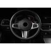Car Steering Wheel Frame Cover Trim For BMW 5 Series G30 2018-2022 Carbon Fiber