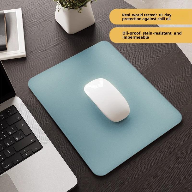 Premium Leather Mouse Pad, Desk Mat, Office Desktop Protector, Leather Dorm Room Laptop Keyboard Mat