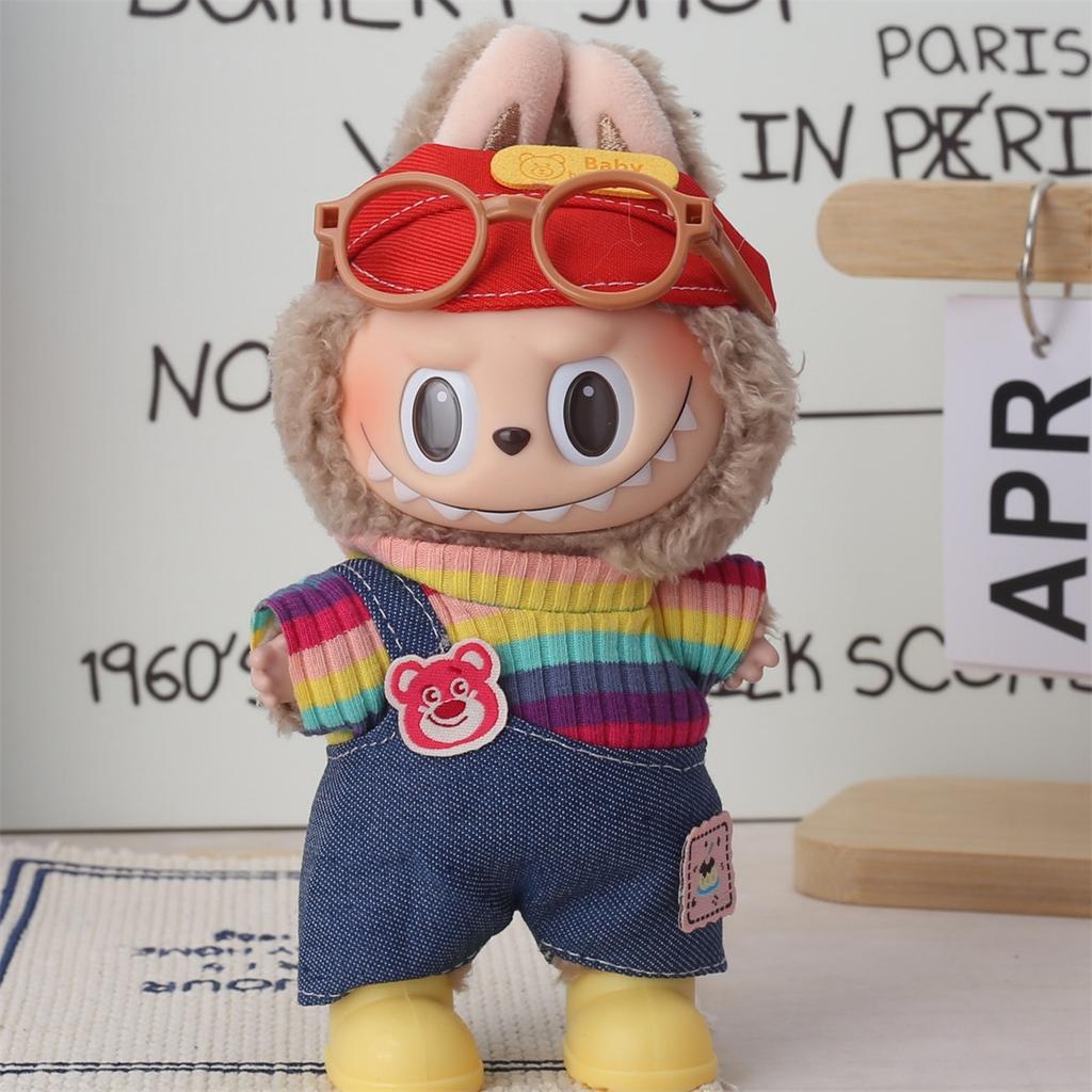 Lapupu 17cm Christmas Doll Clothes: First & Second Gen Sit-Sit Party Sweater