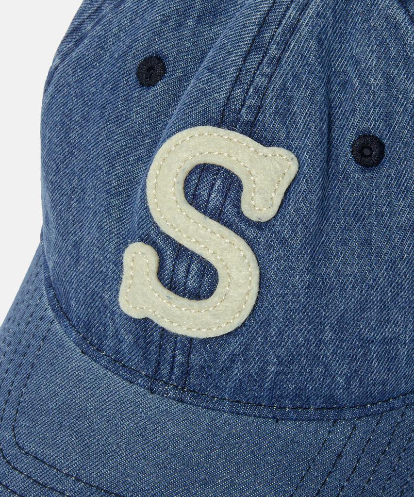 ESPIONAGE Esp Letter Washed Denim Cap Letter S