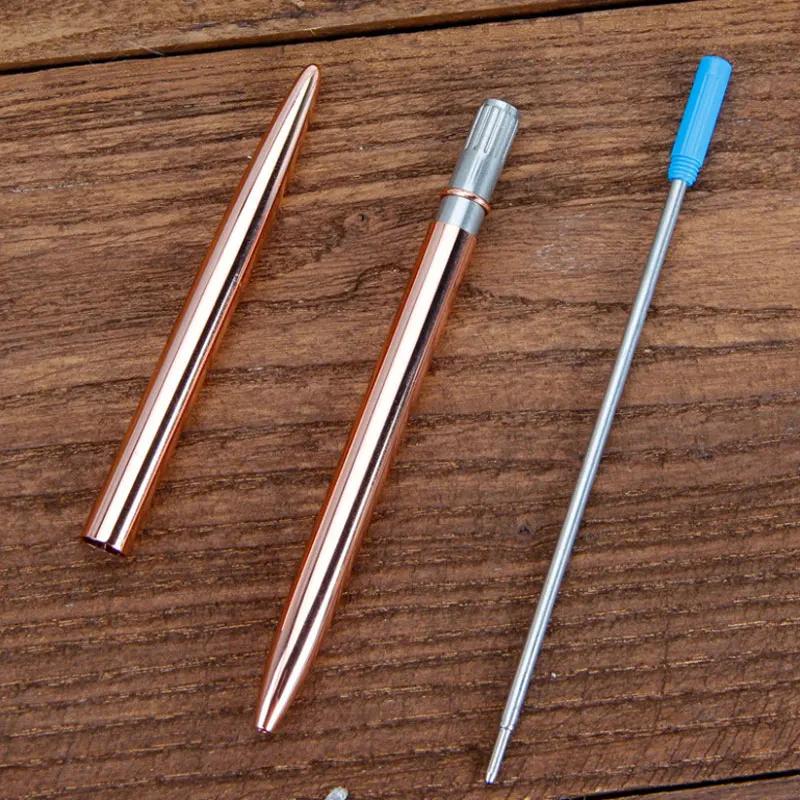 High Quality Metal Ballpoint Pen Luxury Ballpoint Pens for Writing Stationery Office School Pen Ballpen Black Blue Rotating Pen