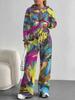 Smudging European And American Autumn And Winter Casual Long-Sleeved Suit Women'S Hooded Sweater Trousers Two-Piece Set
