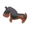 Mini 7x11cm Lightweight PU Leather Sausage Dog Keychain Handcrafted Decoration for Fashion Accessory and Gift