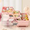 Children' S Hair Accessories Storage Box Cute Bowknot Multi-Layer Hairpin Jewelry Box Girls' 2Pcs Jewellery