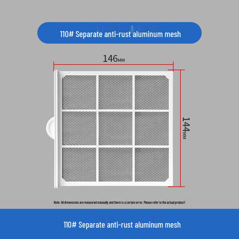 Ventilation Inlet Filter with Anti-Mosquito Mesh