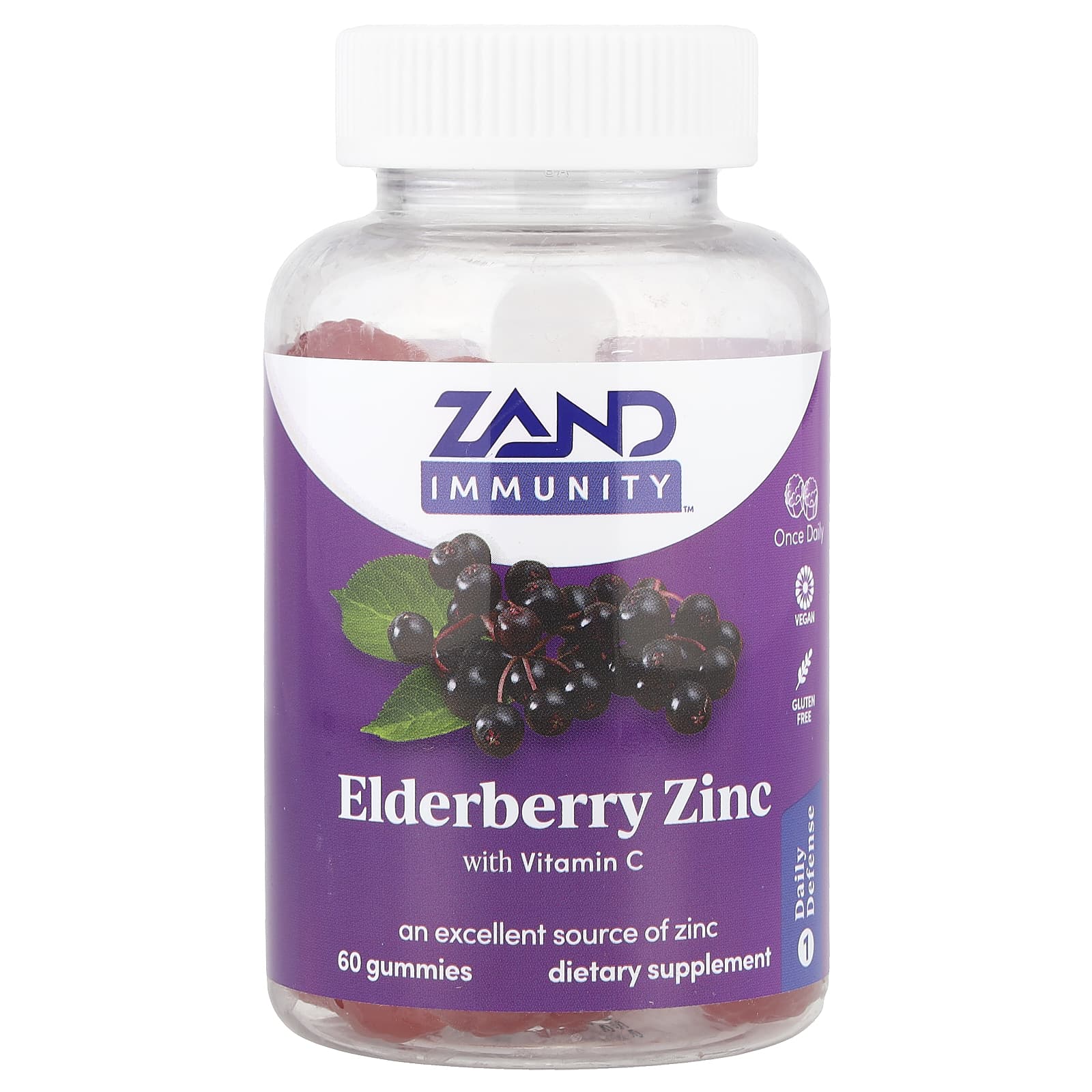 

Immunity™, Elderberry Zinc with Vitamin C, 60 Gummies