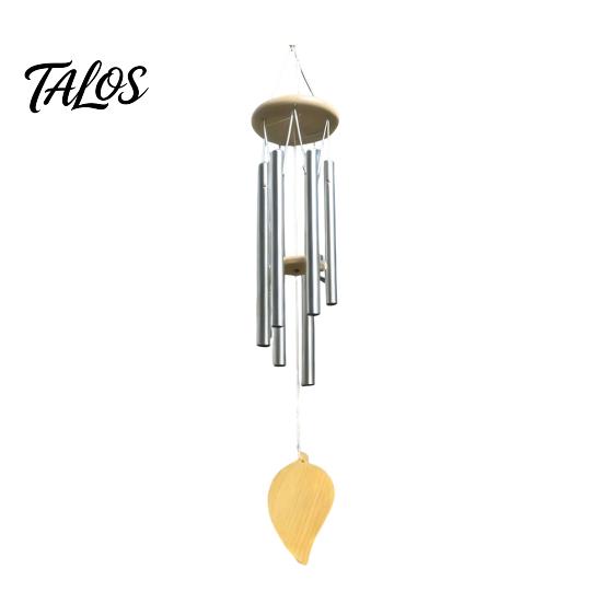 Metal Wind Chime with 6 Aluminum Tubes, Garden Hanging Chimes, Weather Resistant Wind Chimes for Outdoor Garden Patio Decoration