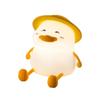 Silicone Cute Duck Pat Light Eye Protection Cartoon Decompression Night Light Clap Control Night Atmosphere Lamp