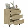 Vidaxl Chest of Drawers, Sonoma Oak, 60X35X70 Cm, Wood-Based Material