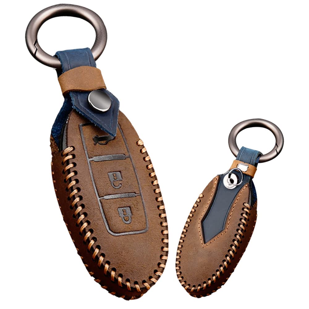 

ONTTO Чехол для ключей Чехол для ключа для Nissan Стильный держатель для ключей Nissan Serena Elgrand Skyline C коричневый