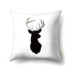 Polyester Pillowcase Automobile Decoration Home Printed Deer Pillowcase Waist Cushion Cover Car Cushion Head Cushion Cover